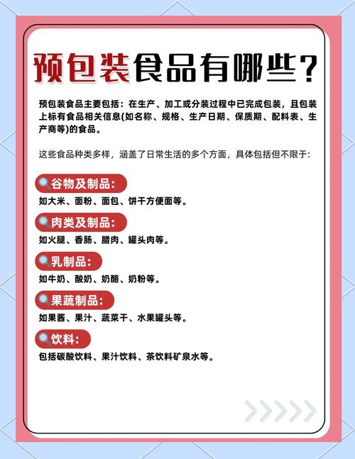預包裝食品有哪些?一文搞懂!